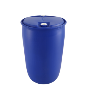 250 Litre Food Grade Blue Plastic Drum Closed Top