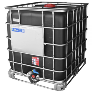 Food Grade 1000L Black IBC Tank on Steel Pallet – UN Approved