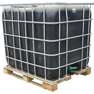 Used 1000L Flowbin C120W Chemical Grade Tank (Wood Pallet)