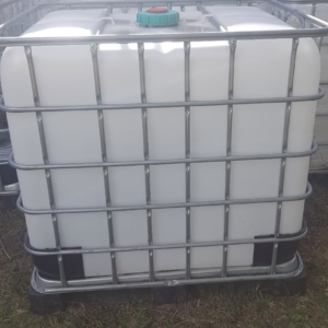Used 1000L Food Grade IBC Tank on Steel Pallet